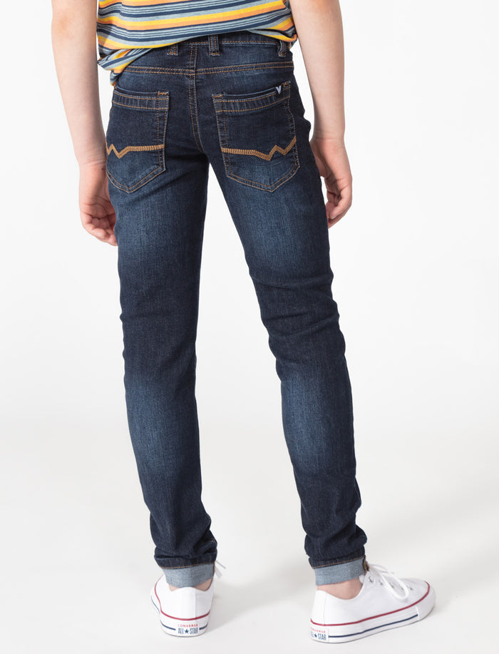 Jean étroit à taille haute