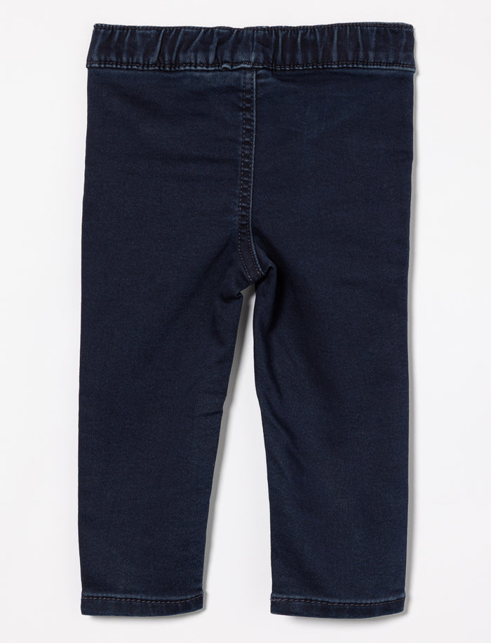 Jean extensible à enfiler - bébé fille