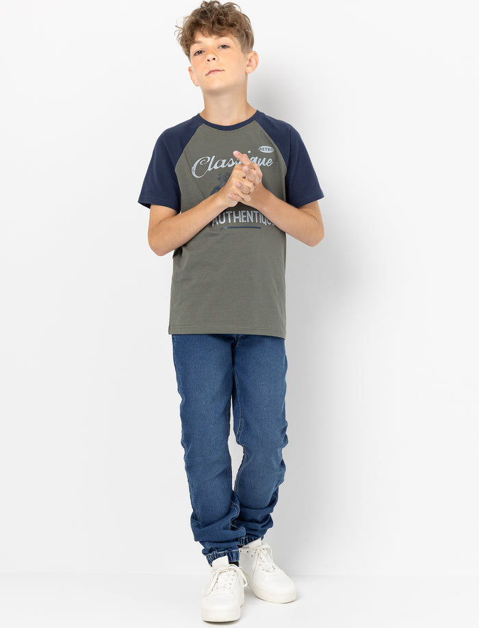 Jean jogger en denim pour garçon