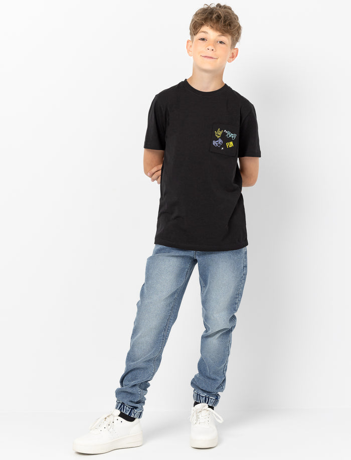 Jean jogger en denim pour garçon