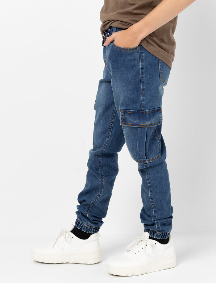 Jean jogger en denim pour garçon