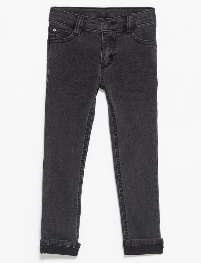 Jean skinny à revers - petit garçon