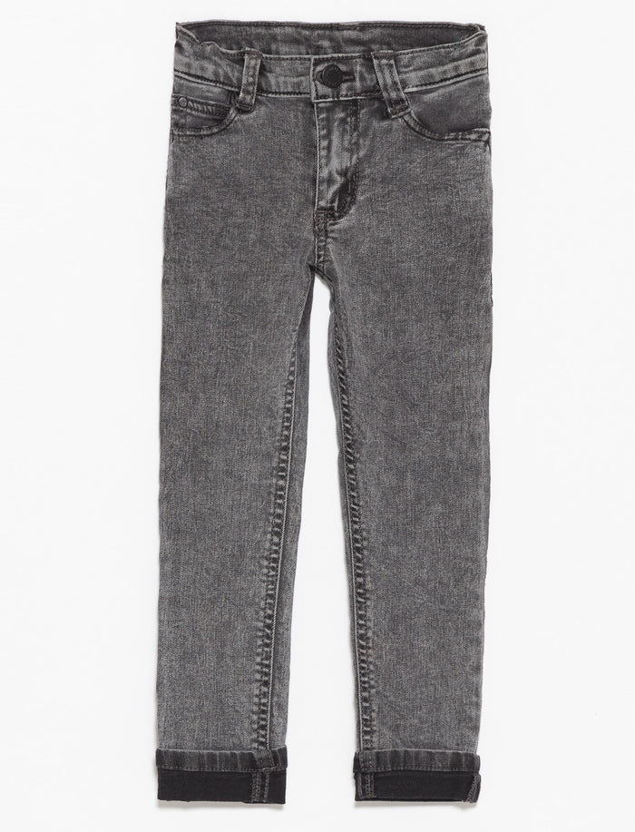 Jean skinny à revers - petit garçon