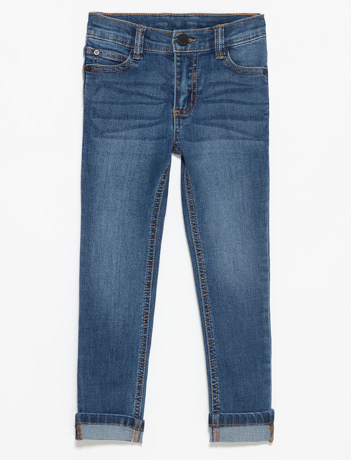 Jean skinny à revers - petit garçon