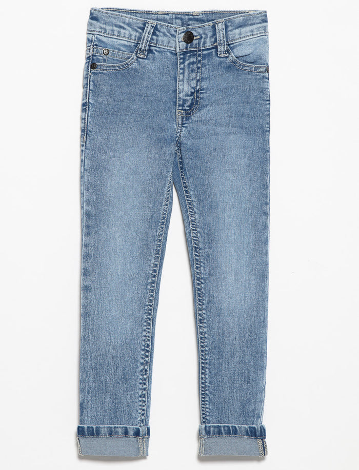 Jean skinny à revers - petit garçon