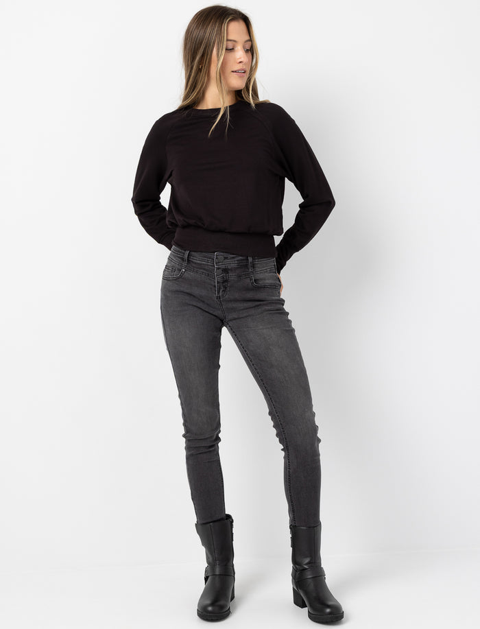 Jean skinny à taille régulière