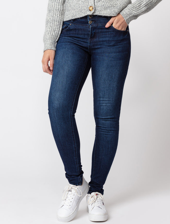 Jean skinny à taille régulière