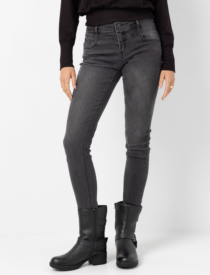 Jean skinny à taille régulière