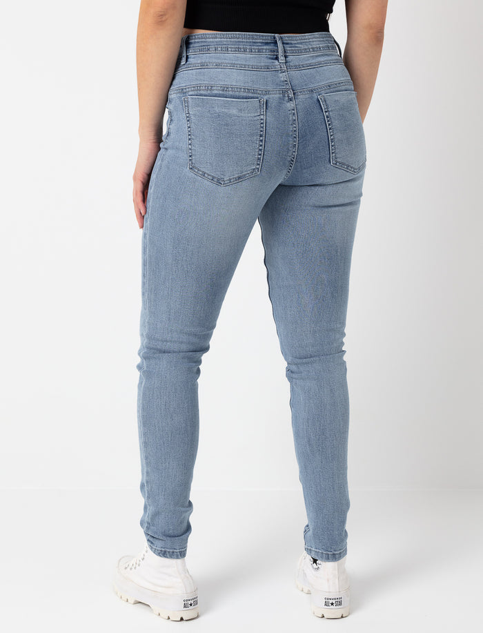 Jean skinny à taille régulière