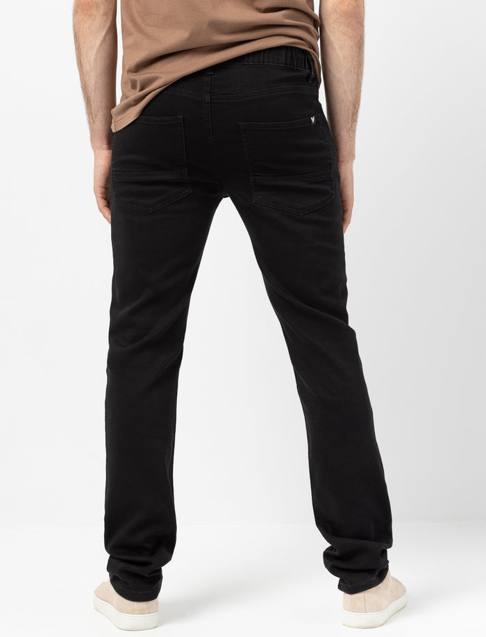 Jean super extensible à taille élastique