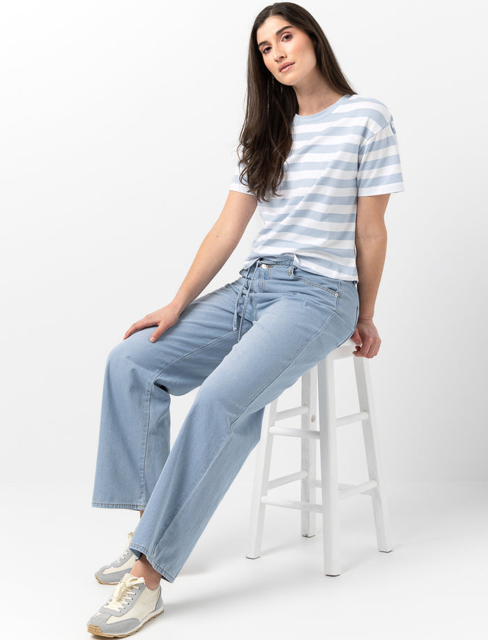 Jeans à jambe large