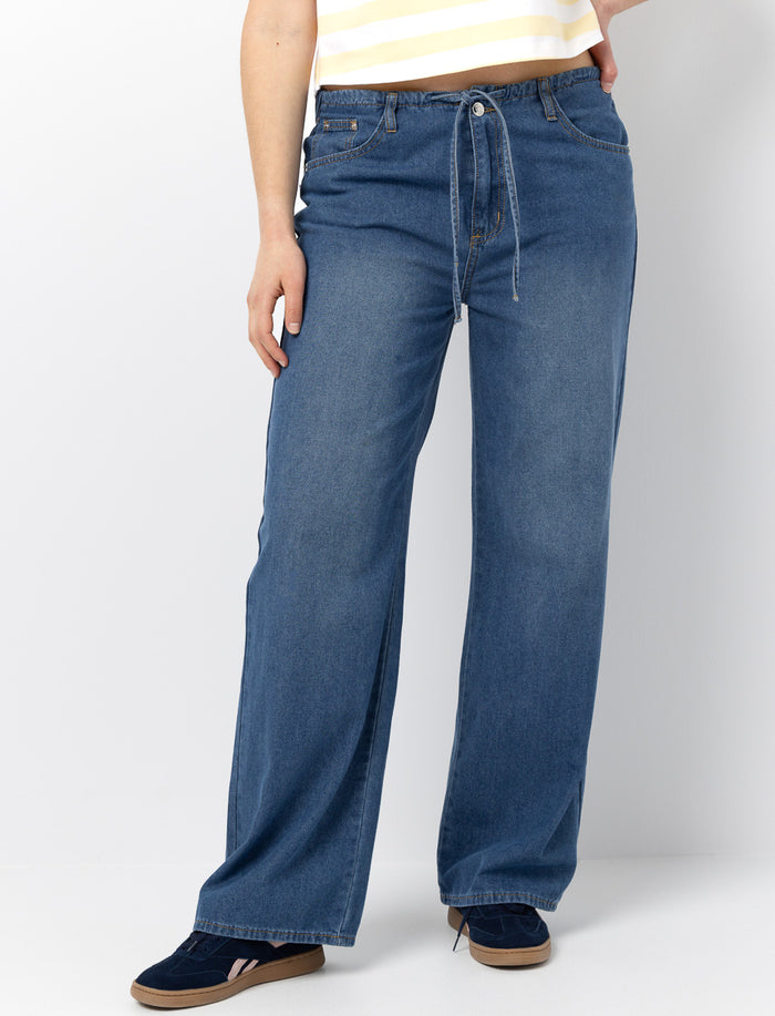 Jeans à jambe large