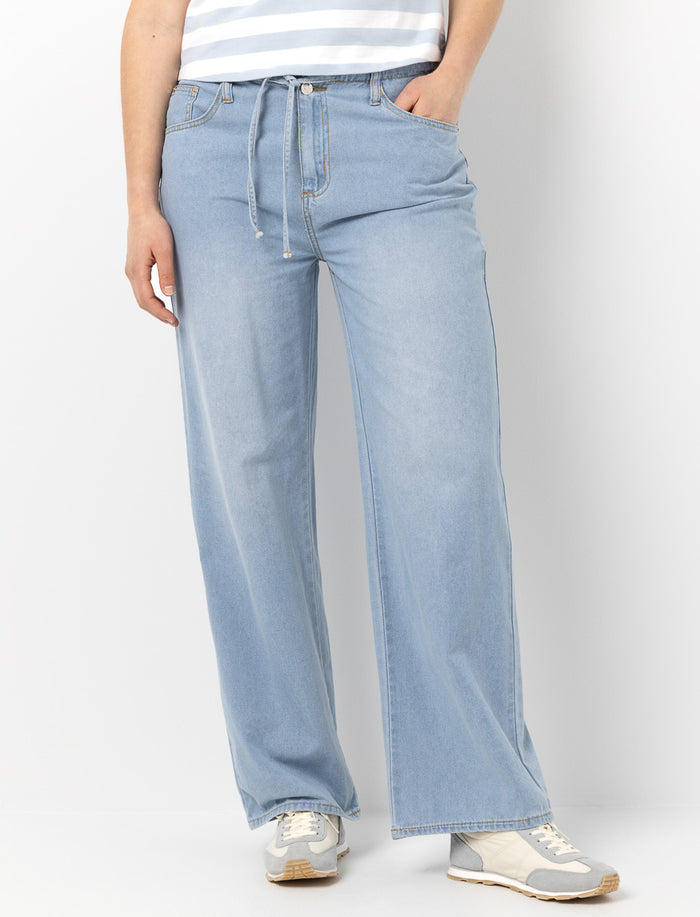 Jeans à jambe large