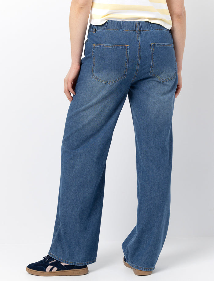 Jeans à jambe large
