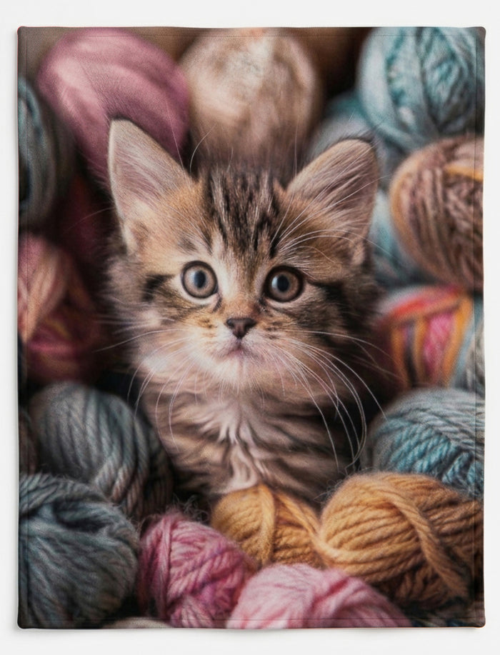 Jeté à motif de chats 48 × 60 po