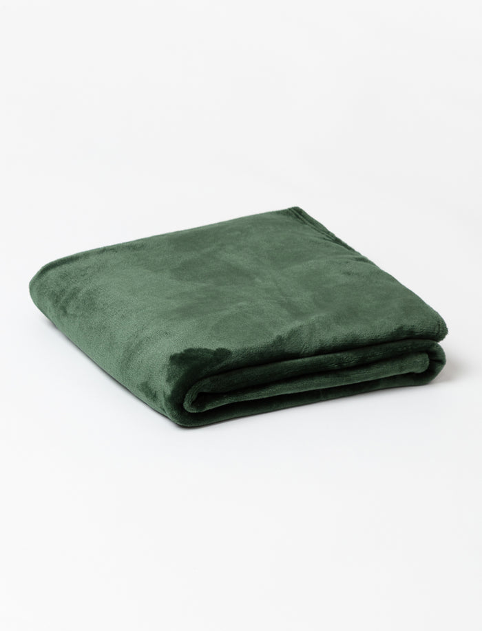Jeté uni en peluche