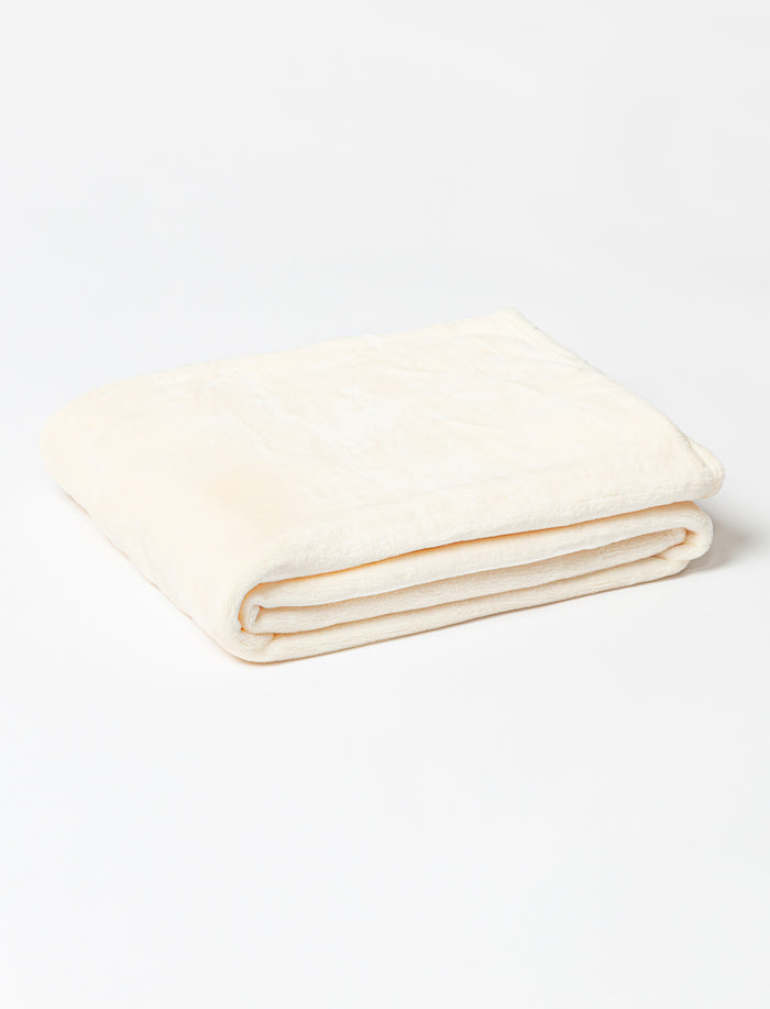Jeté uni en peluche