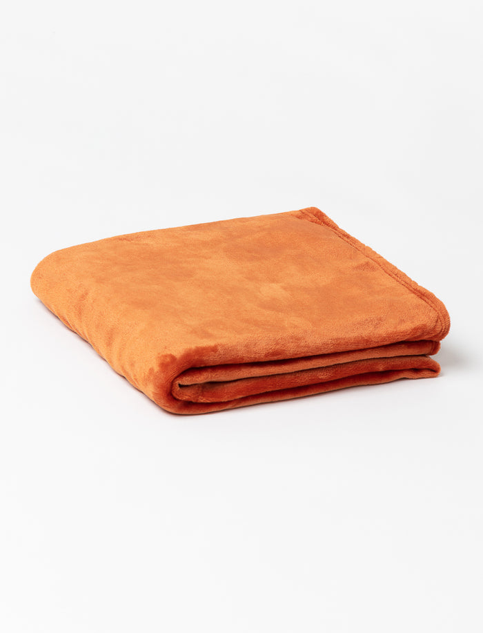 Jeté uni en peluche