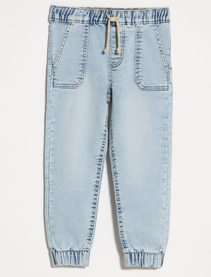 Jogger en denim extensible