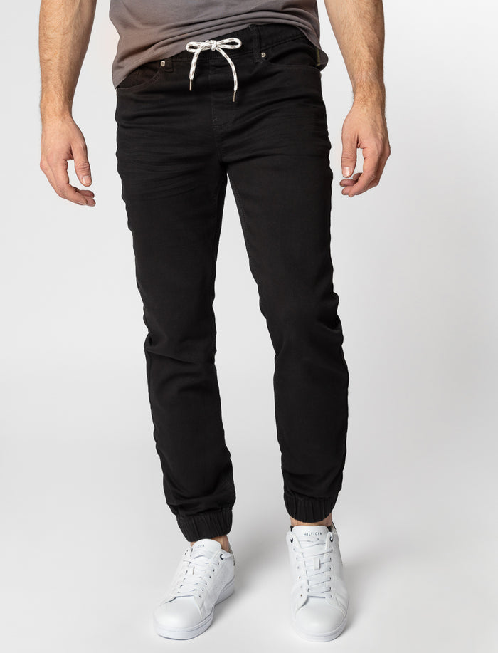 Jogger en denim extensible