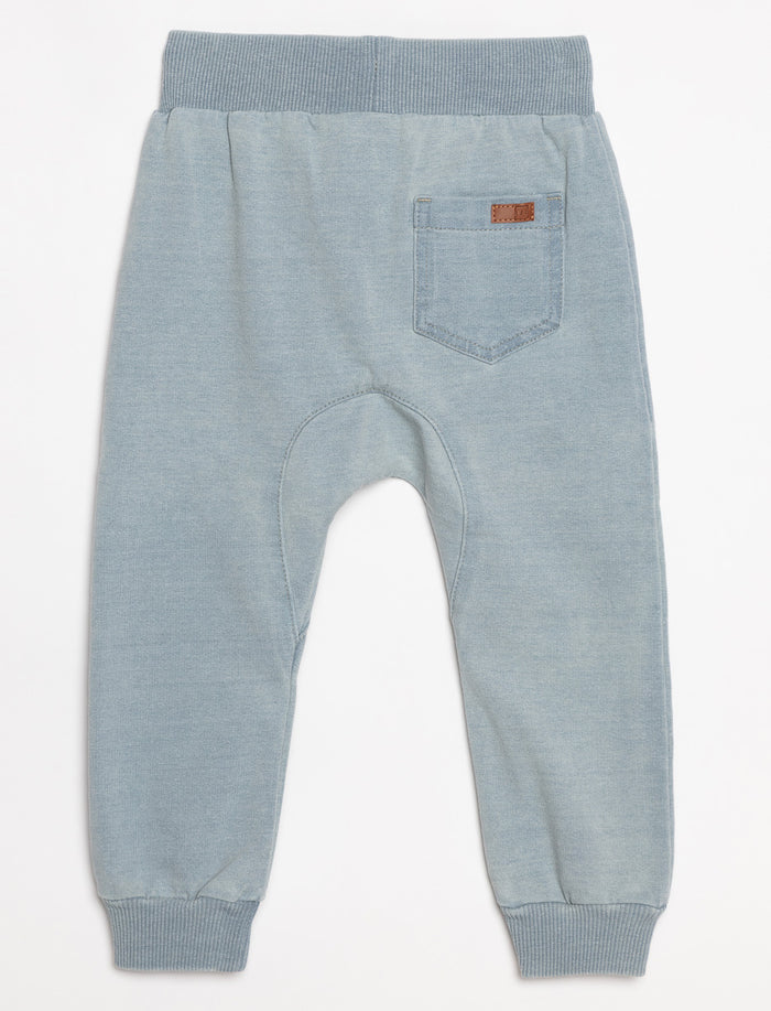 Jogger en denim extensible