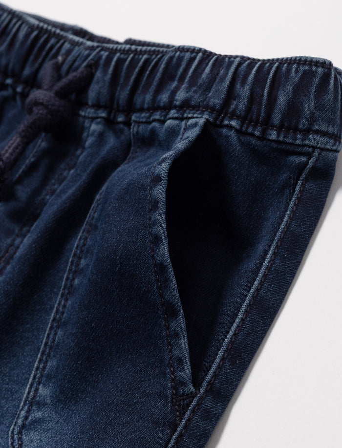 Jogger en denim extensible