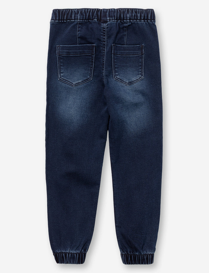 Jogger en denim extensible