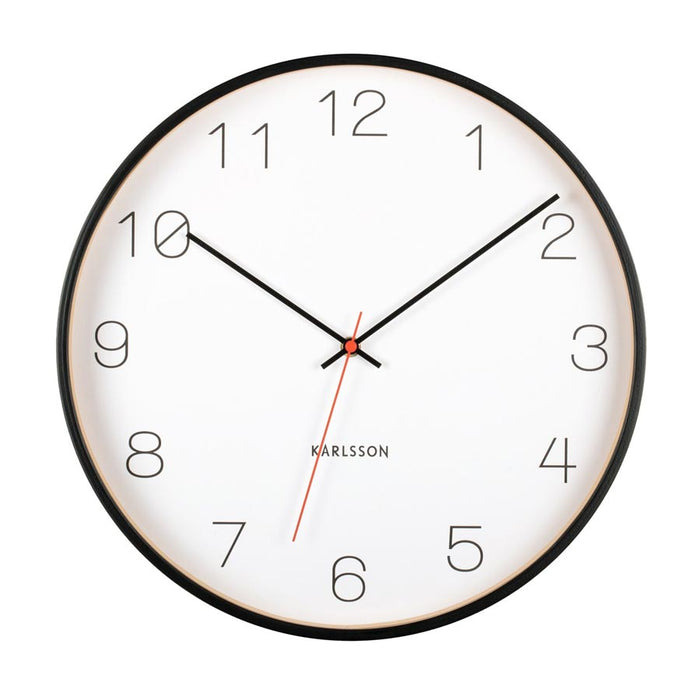 Karlsson Joy Wall Clock - Black (40cm) | Koop.co.nz