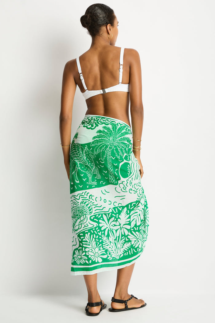 Jungle Lino Long Sarong in  | Sea Level Australia