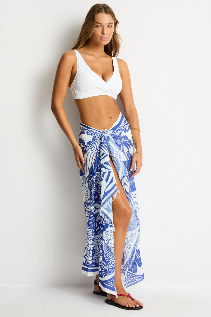 Jungle Lino Long Sarong in  | Sea Level Australia