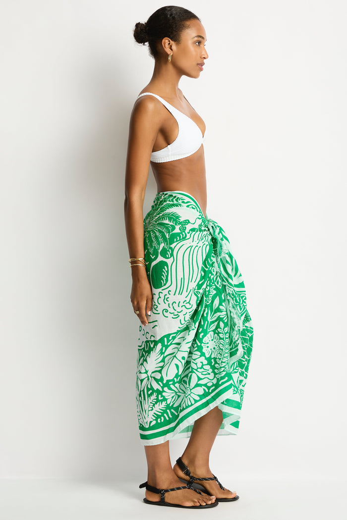 Jungle Lino Long Sarong in  | Sea Level Australia