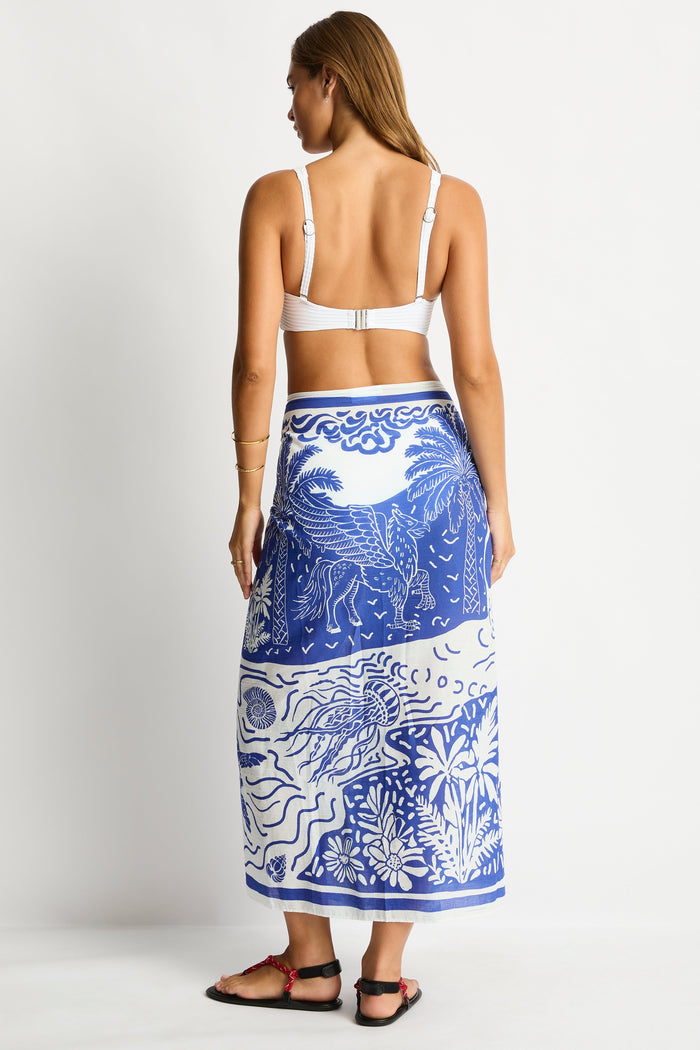 Jungle Lino Long Sarong in  | Sea Level Australia
