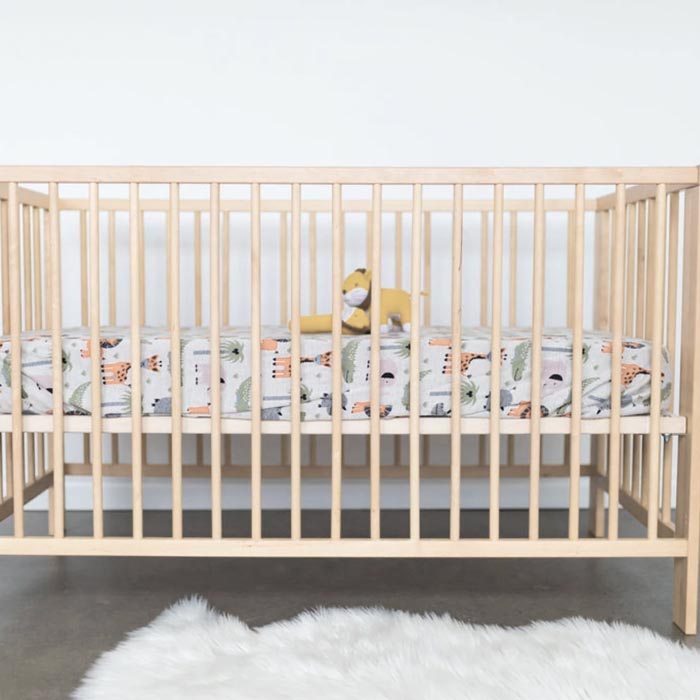 Di Lusso Living Jungle Safari Fitted Cot Sheet | Koop.co.nz