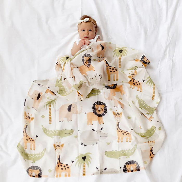 Di Lusso Living Jungle Safari Muslin Swaddle | Koop.co.nz