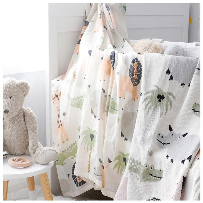 Di Lusso Living Jungle Safari Muslin Swaddle | Koop.co.nz