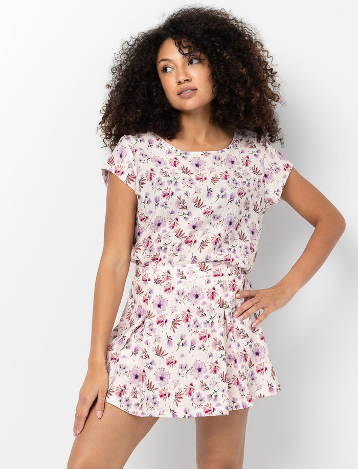 Jupe culotte à motif