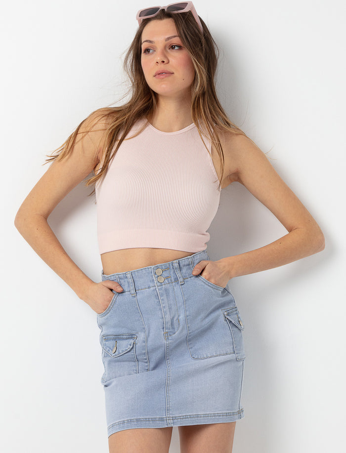 Jupe en denim à poches