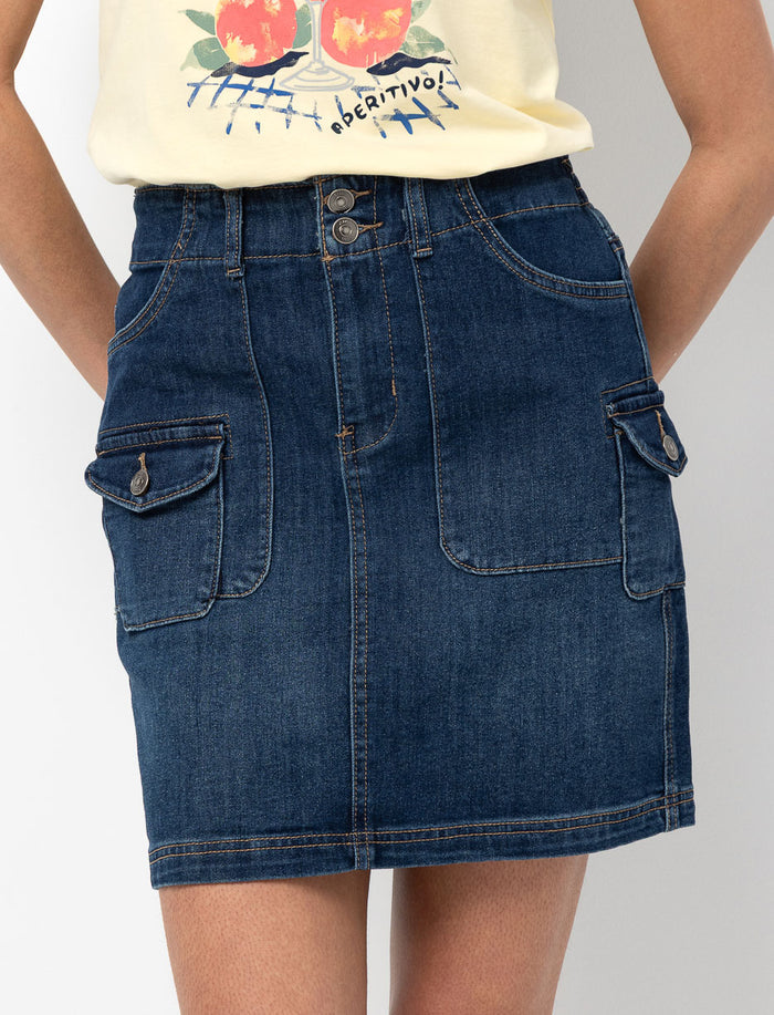 Jupe en denim à poches