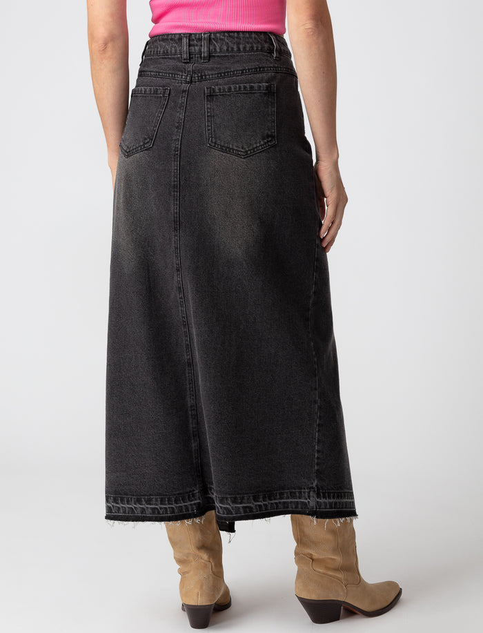Jupe maxi en denim