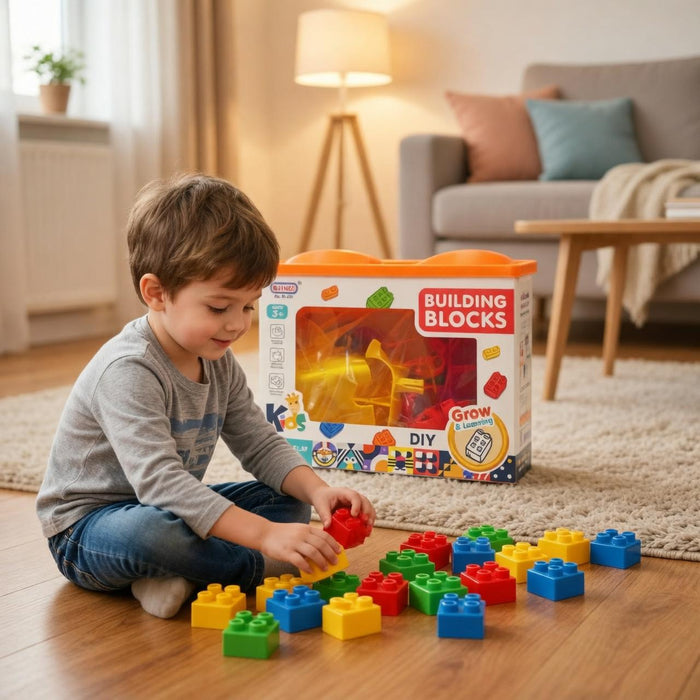 Kids DIY Building Blocks Set – Storage Box (Ages 3+)