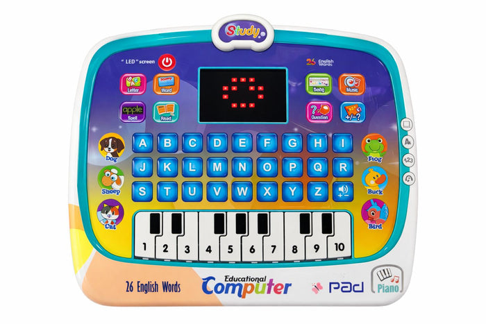Kids Educational Computer Pad with Piano Keyboard- 3+ Age