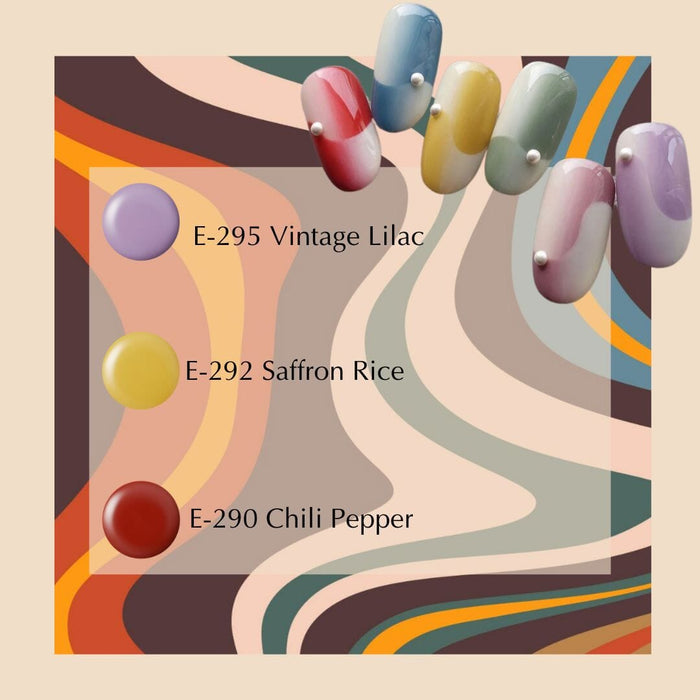 Kokoist Retro Groove Series E290-E295, set of 6 Color Gel Collection KOKOIST