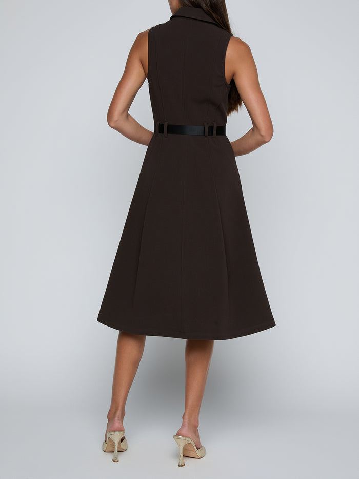 L'Agence Kylo Belted Shirt Dress