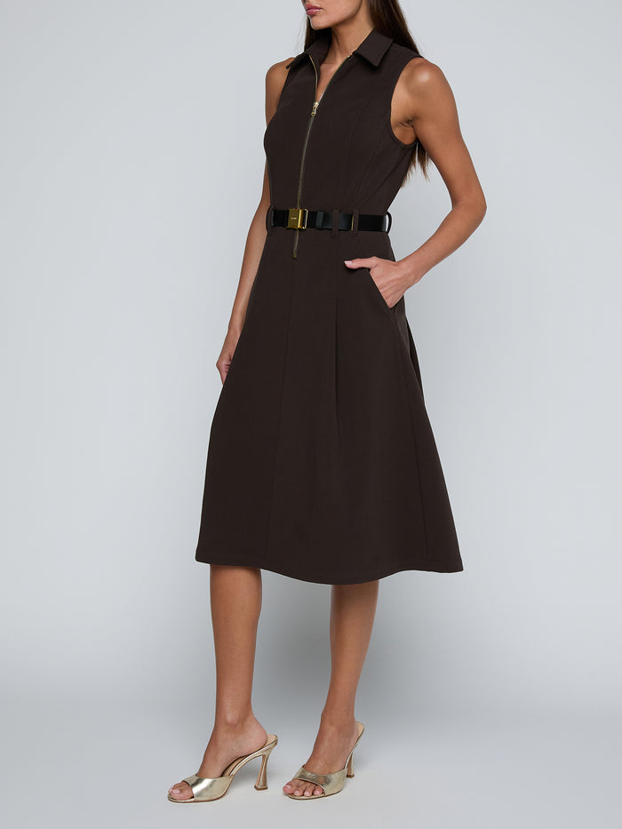 L'Agence Kylo Belted Shirt Dress