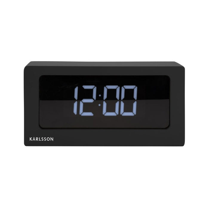 Karlsson Large Boxed LED Table / Alarm Clock (USB) - Black | Koop.co.nz