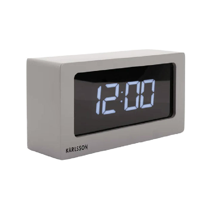 Karlsson Large Boxed LED Table / Alarm Clock (USB) - Warm Grey | Koop.co.nz
