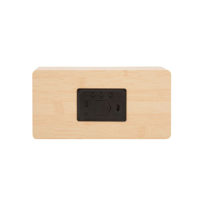 Karlsson Large Boxed LED Table Clock (USB) - Light Wood | Koop.co.nz