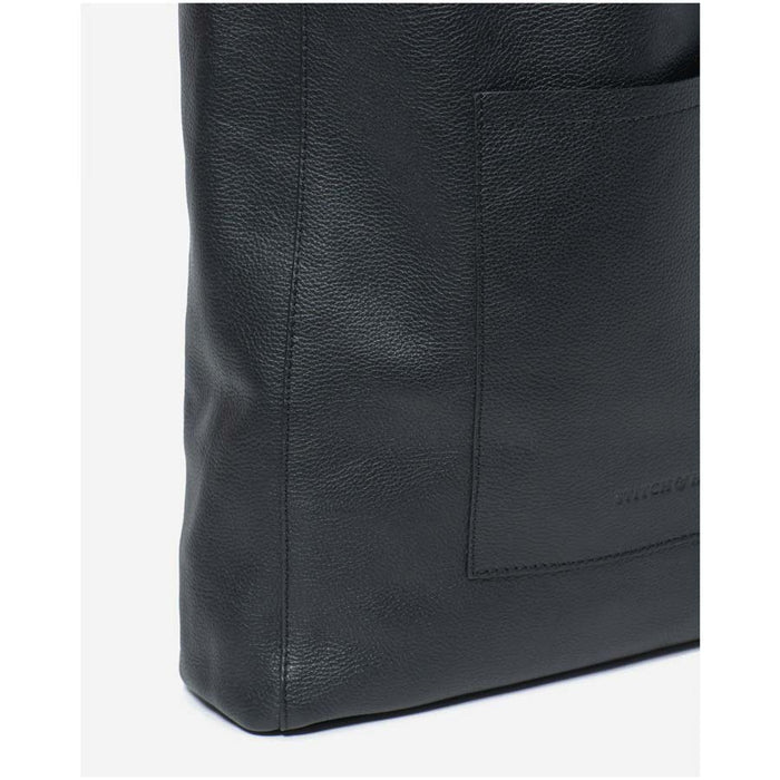 Stitch & Hide Leather Georgia Mini Tote Bag - Black | Koop.co.nz