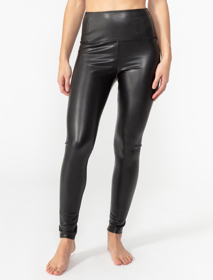 Legging en faux cuir