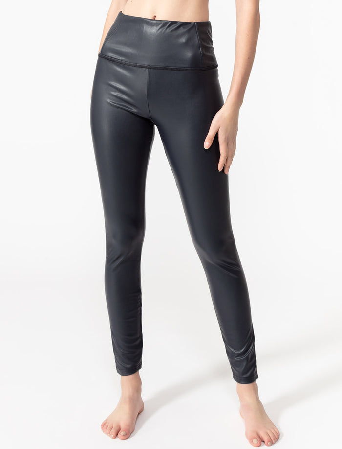 Legging en faux cuir